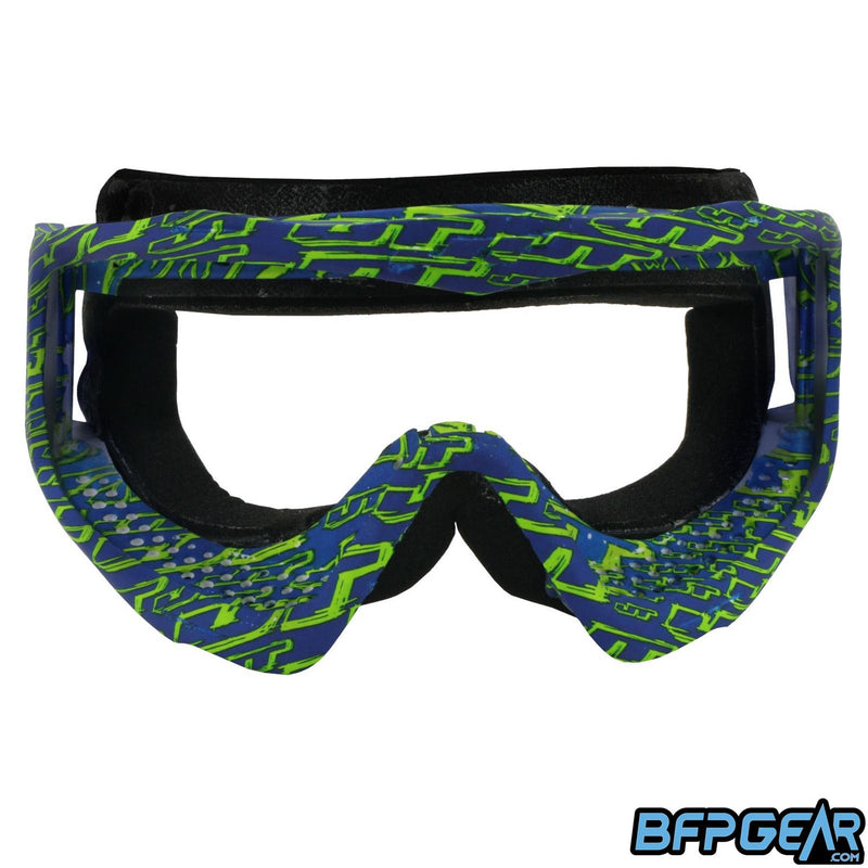 The JT ProFlex goggle frame in the limited edition Grunge Green/Navy color way. 