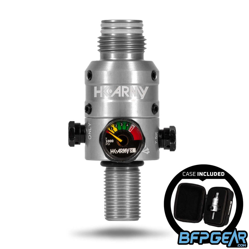 The HK Army Aerolite Pro Regulator in silver.