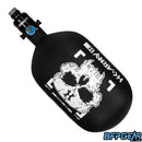 The HK Army Alpha 68ci air tank in the Doom Ghose pattern. Color way is black and white. Comes with a pro reg in black.