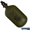 The HK Army Alpha 68ci air tank in the Striker pattern. Color way is olive and black. Comes with a pro reg in black.