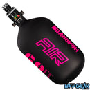 The HK Army Alpha Air 68ci air tank with the HP8 regulator in the Viper pattern. The bottle is black and neon pink.