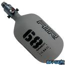 The HK Army Alpha 68ci air tank in the Graphite pattern. Color way is grey and black. Comes with a pro reg in pewter.