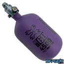 The HK Army Alpha 68ci air tank in the Haze pattern. Color way is purple and black. Comes with a pro reg in pewter.