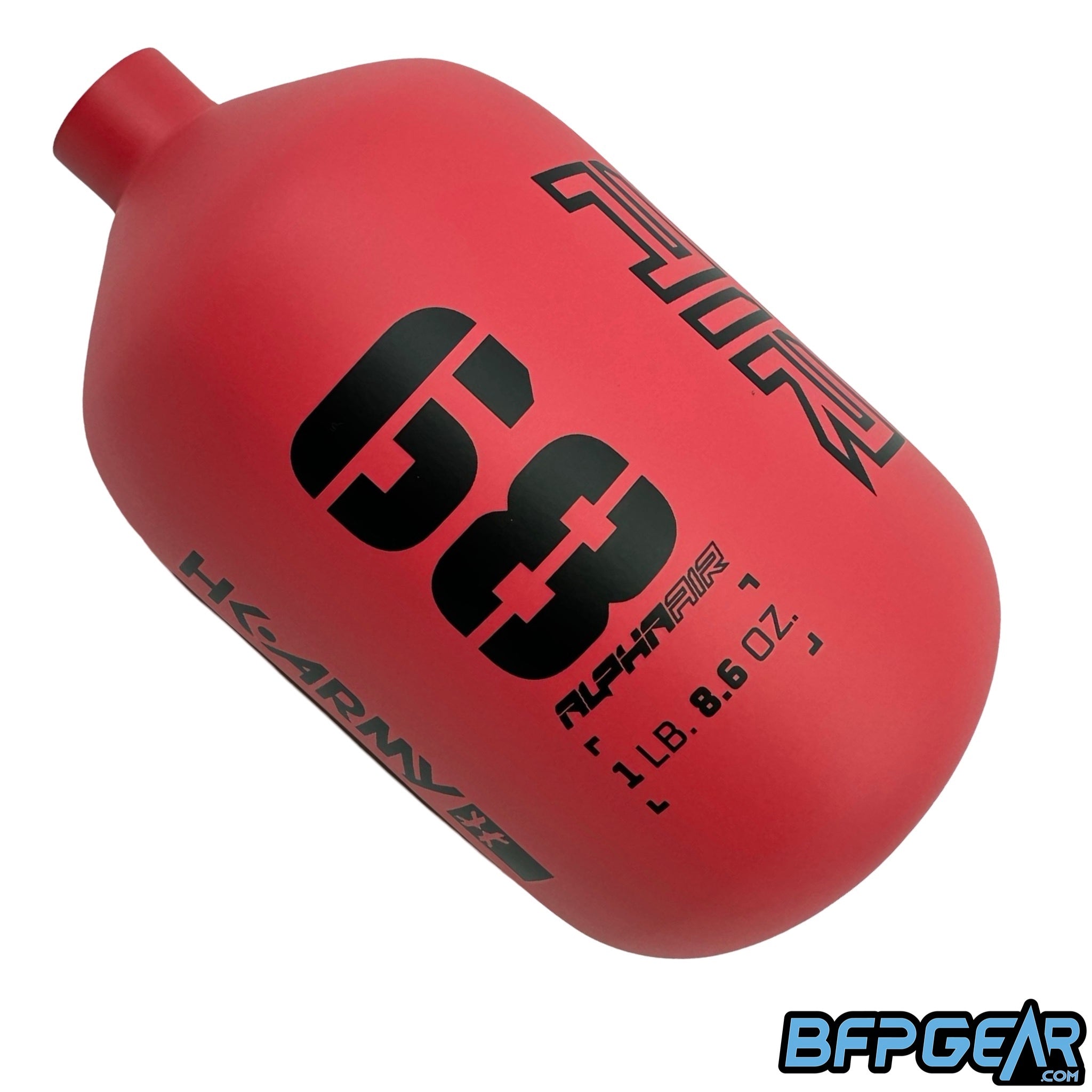 The HK Army Alpha Air 68ci bottle in the Ignite color way.