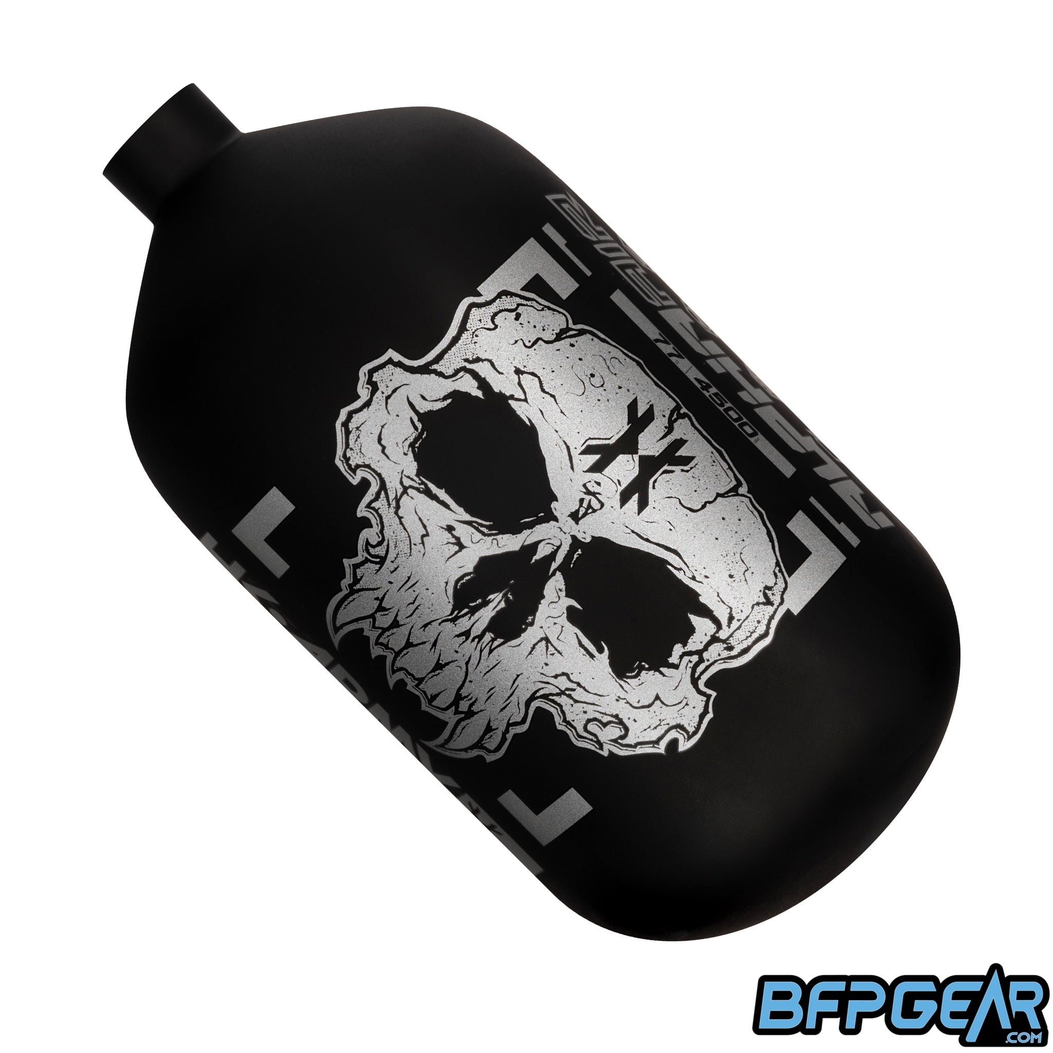 The HK Army Alpha Air 77ci bottle in the Doom Alloy color way.