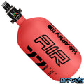 The HK Army Alpha Air 77ci air tank with the HP8 regulator in the Ignite pattern. The bottle is red and black.