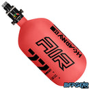 The HK Army Alpha Air 77ci air tank with the HP8 regulator in the Ignite pattern. The bottle is red and black.
