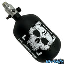 The HK Army Alpha 68ci air tank in the Doom Ghost pattern. Color way is black and white. Comes with a pro reg in silver.