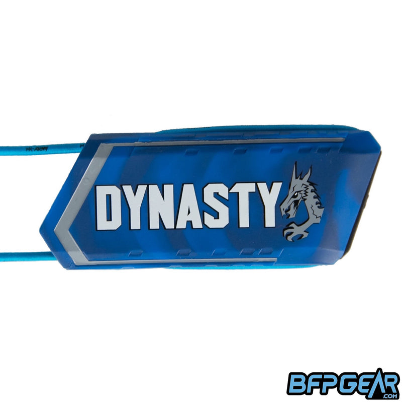 HK Army Ball Breaker series barrel condom or paintball barrel blocker with heavy duty silicone and reinforced elastic strap. Design is Dynasty.