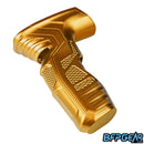 Another angled view of the HK Army CS2/CS3 aluminum grip in gold
