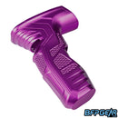 Another angled view of the HK Army CS2/CS3 aluminum grip in purple