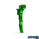 The HK Army Etha2/Etha3 trigger in green, grim style. This trigger is shaped like a traditional double trigger found on older style markers.