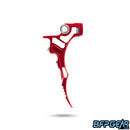 The side profile of the HK Army Death Blade trigger for the ETHA 2/ETHA 3 in the Grim style. This shows off the cuts made in the trigger to keep it extremely light weight, and shows off the double trigger style you get.