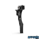 The HK Army Etha2/Etha3 trigger in black, reaper style. This trigger is shaped with a staggered look, giving you an extended point of contact towards the bottom of the trigger.