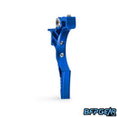 The HK Army Etha2/Etha3 trigger in blue, reaper style. This trigger is shaped with a staggered look, giving you an extended point of contact towards the bottom of the trigger.