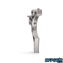 The HK Army Etha2/Etha3 trigger in Silver, reaper style. This trigger is shaped with a staggered look, giving you an extended point of contact towards the bottom of the trigger.