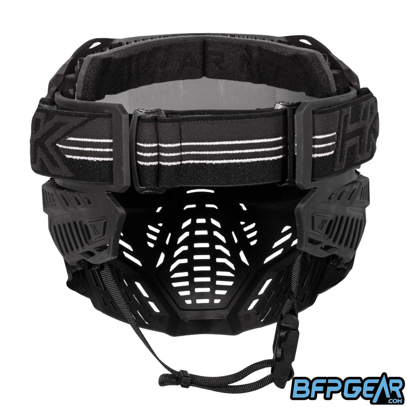 The RMX Goggle straps come in a two-tone color that matches the frame.