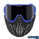 The HK Army RMX Goggle system in blue, facing the front.