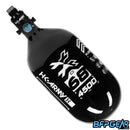 The HK Army 68ci Aerolite Rush tank in black and white, paired with the Pro Regulator.
