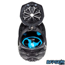 The internal tray of the TFX 3 is cyan, and can be adjusted without the needs of tools.