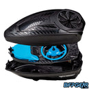 The TFX 3 Loader splits into three parts. Top shell, bottom shell, and internal tray.