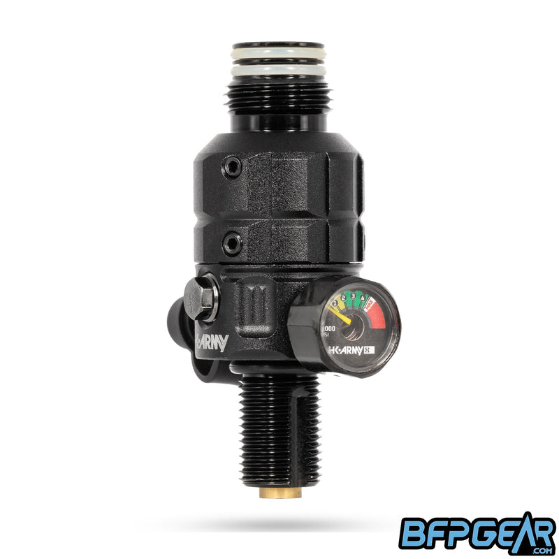The HK Army Turbine Pro Regulator in black.