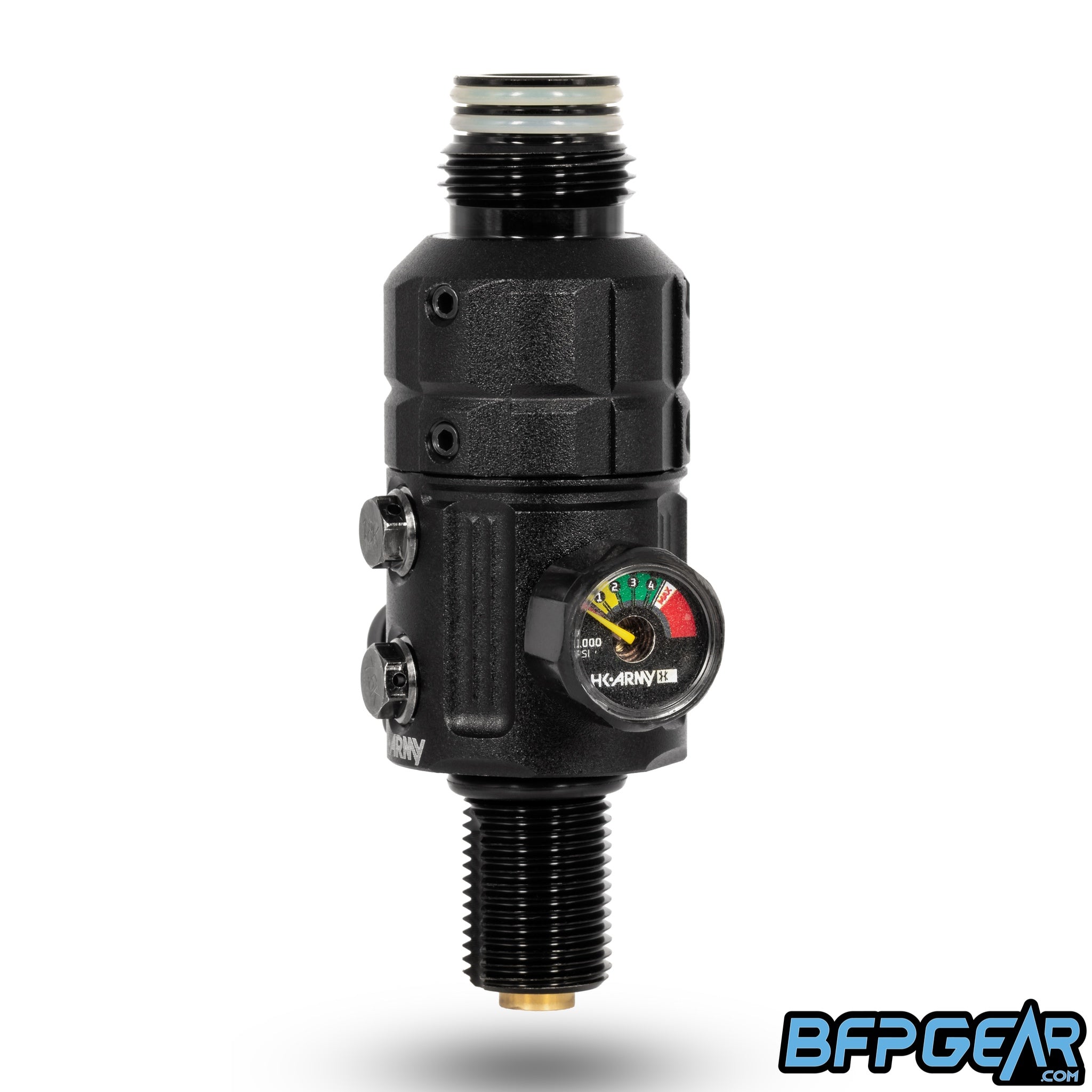 The HK Army Turbine Pro Regulator Long Body in black.