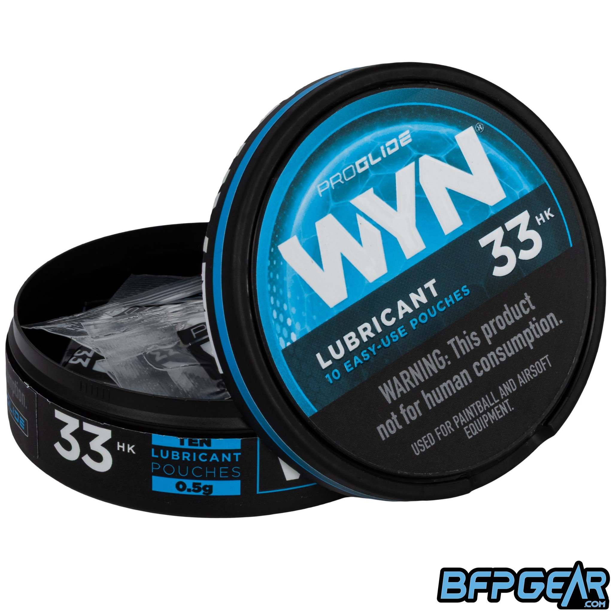 HK Army WYN33 silicone marker grease single-use pouches in resealable storage can