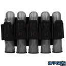 The HK Army Zero G LITE Harness in all black, 5+4 configuration.