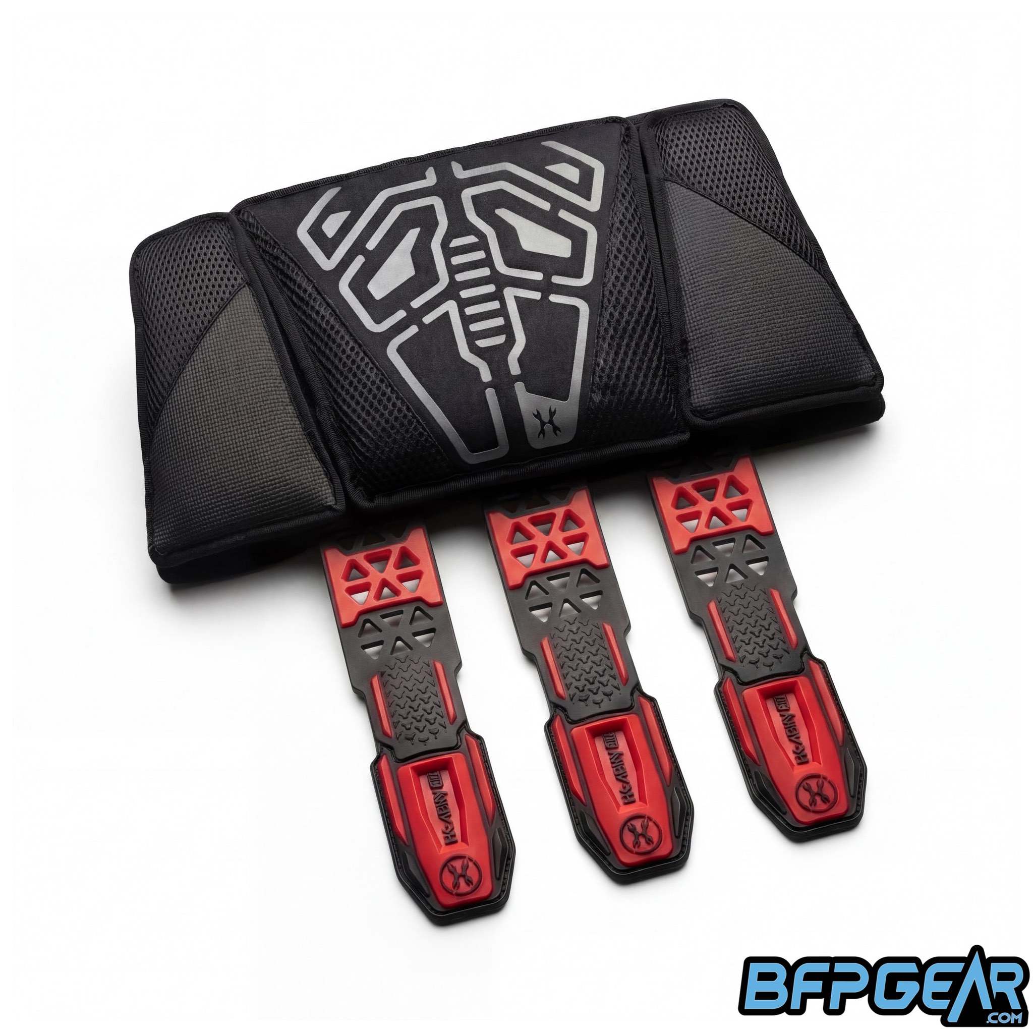 HK Army Eject-X Harness paintball pod pack with stealth eject system and elastic pod holders for fast reloads and secure fit