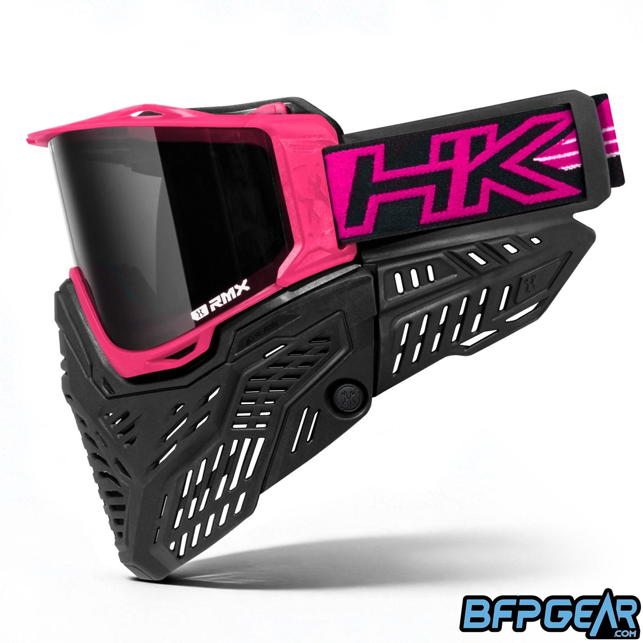 The HK Army RMX Goggle system in neon pink.