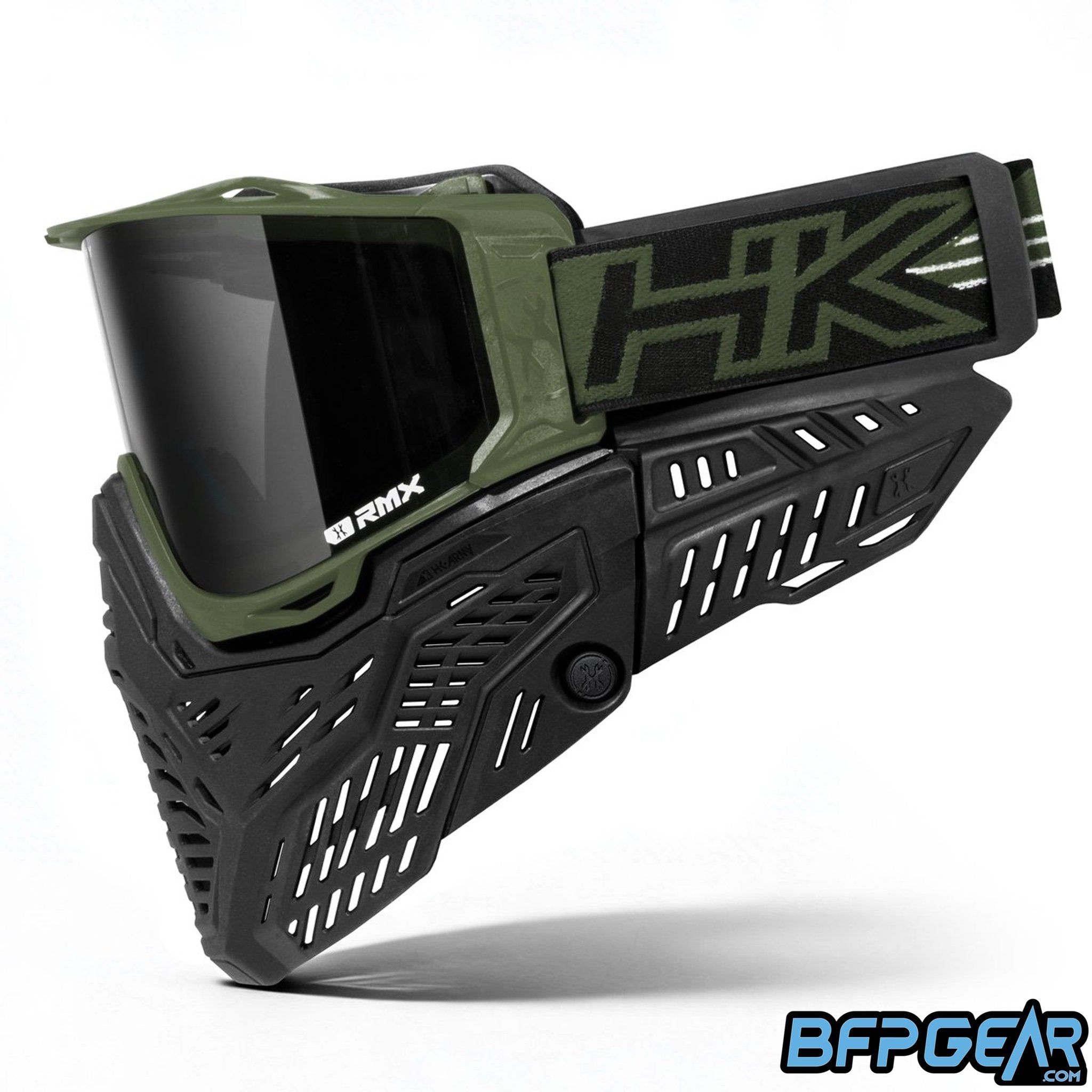 The HK Army RMX Goggle system in olive.