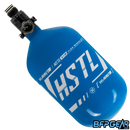 HK Army HSTL 68ci air tank in blue and white.
