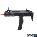 The H&K MP7 Navy gas blow back airsoft sub machine gun in black.