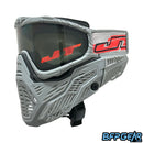 The JT x HK Army RMX Lower Build in the Ashen Bandit style. Grey RMX Lower kit combined with a grey bandana JT ProFlex frame, smoke with red chromatic JT Logo lens, and the grey/red JT woven strap.