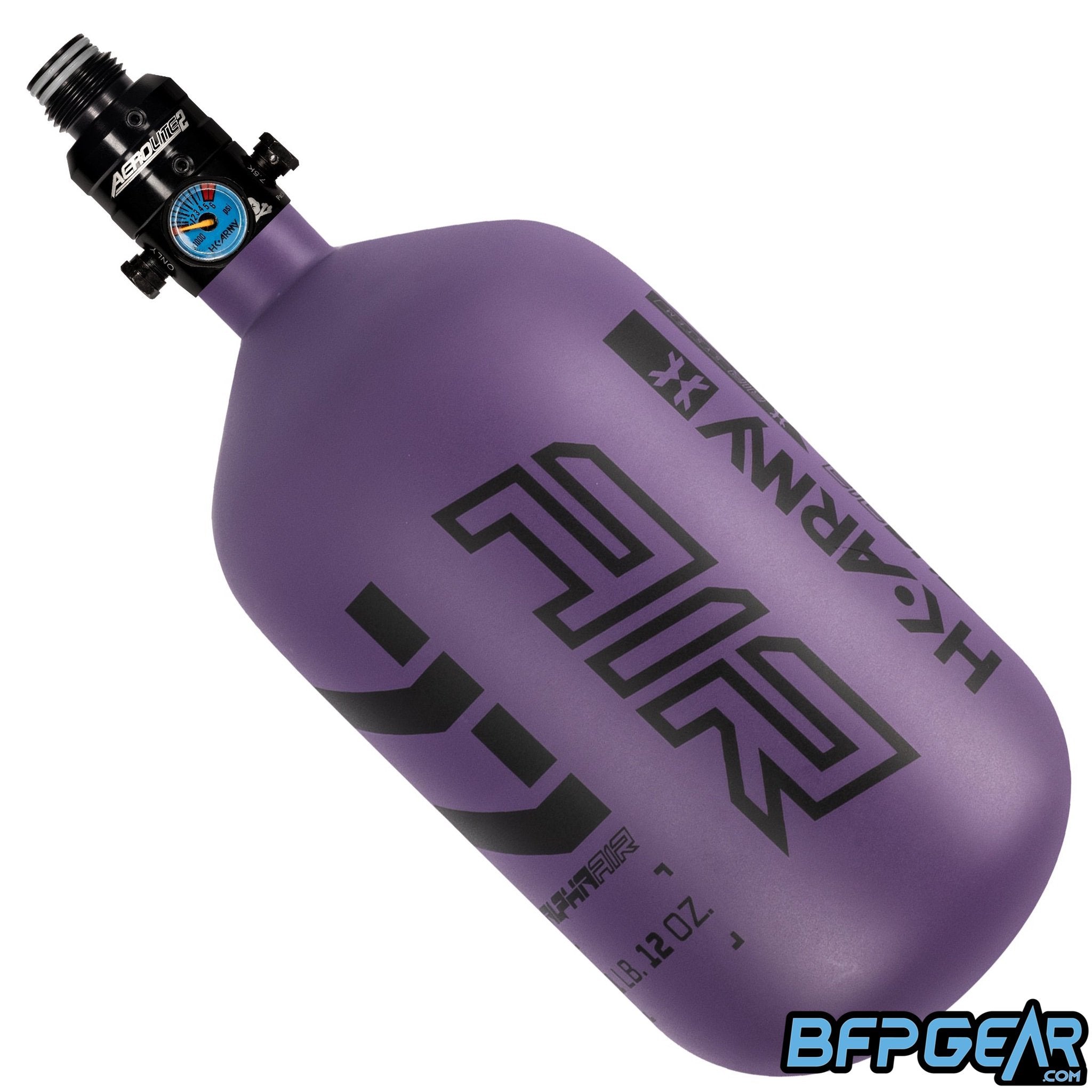 The HK Army Alpha Air 77ci tank with Turbine Pro Regulator in the Haze colorway.