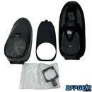 Everything you get with the Halo Pro Shell Kit. Top shell, bottom shell, speedfeed, rain lid, electronic bracket, and middle tray.