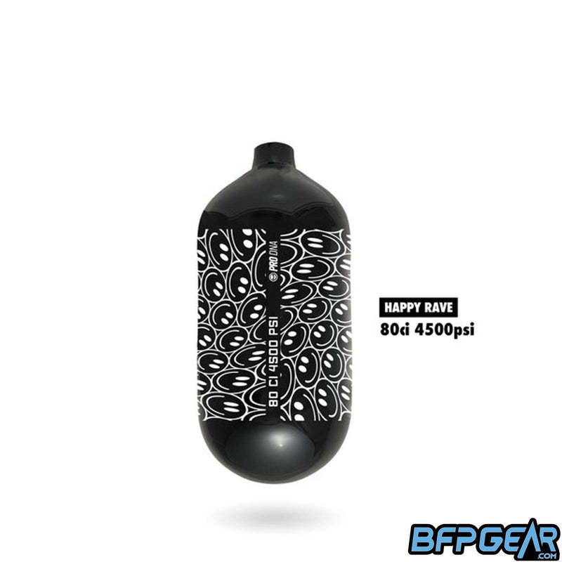 The Happy Rave 80ci Hyperlight bottle.