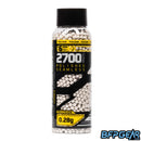 Hostile Airsoft Precision BBs .28g 6mm polished seamless ammo with spherical design for consistent accuracy, smooth feeding, and reliable performance.