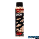 Hostile Airsoft Red Tracer BBs with seamless polished finish, glowing red tracer effect, and precision spherical design for night airsoft gameplay.