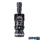 Hostile Airsoft XLP Regulator with adjustable 40–150psi output, quick disconnect fitting, and anodized color options for competitive airsoft players.