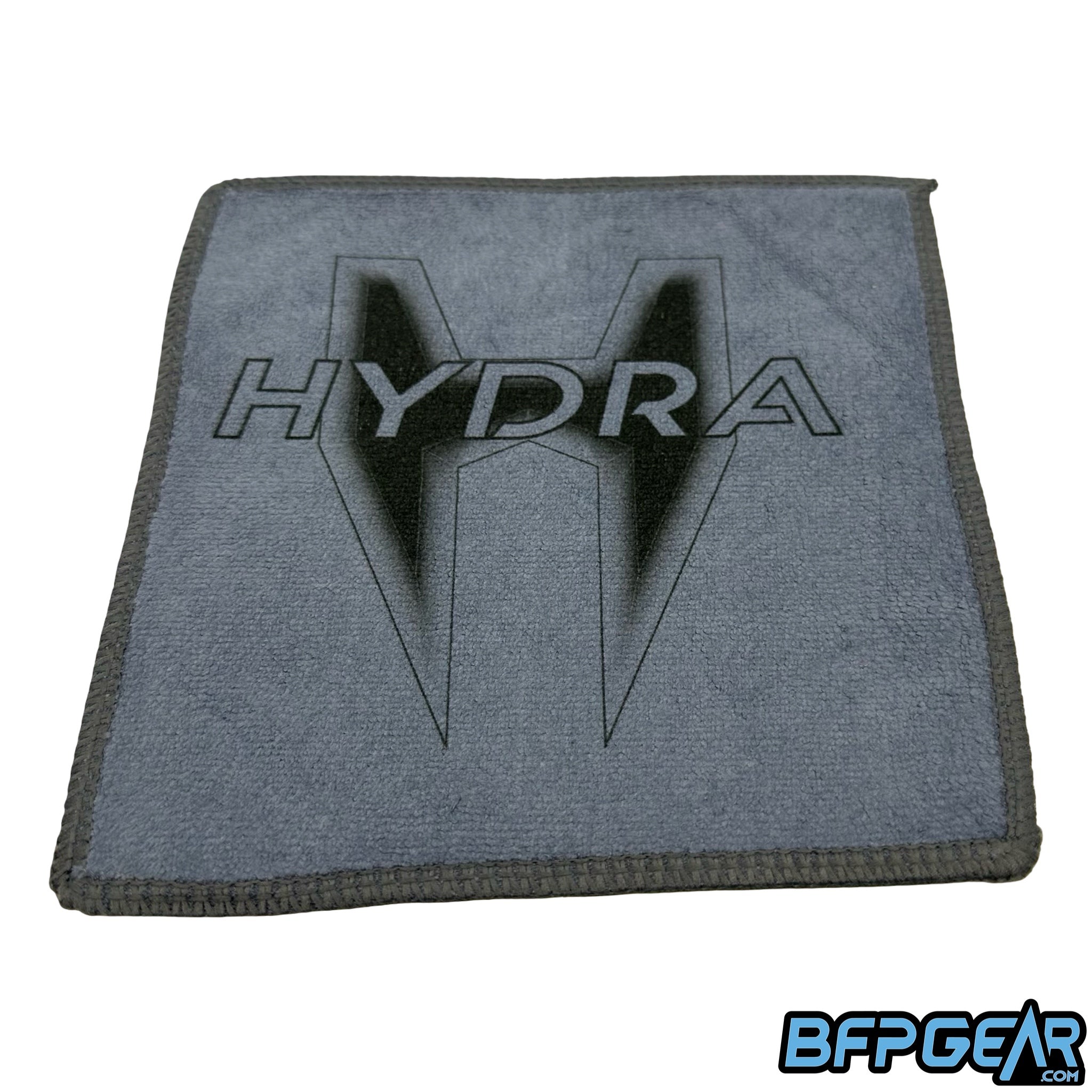 Pocket-sized Hydra microfiber cloth for paintball players. This microfiber is in the Hydra Fangs style.