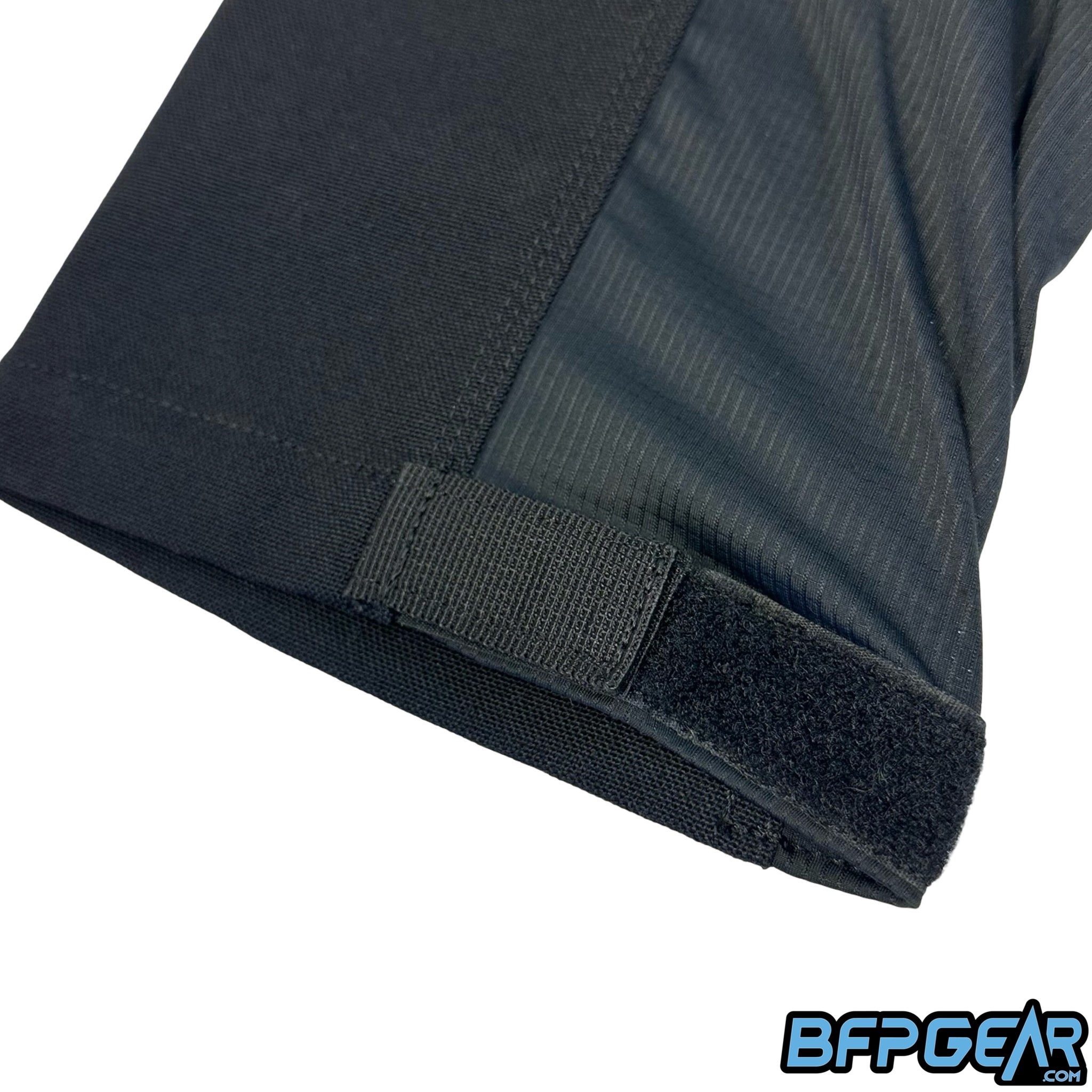 The ankle cuff on the Hydra Pro Pants can be adjusted via a velcro strap.