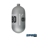 The Infamous Flyweight 80ci bottle in matte silver.