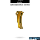 The Infamous CS3 Haptic Single Trigger in gold.