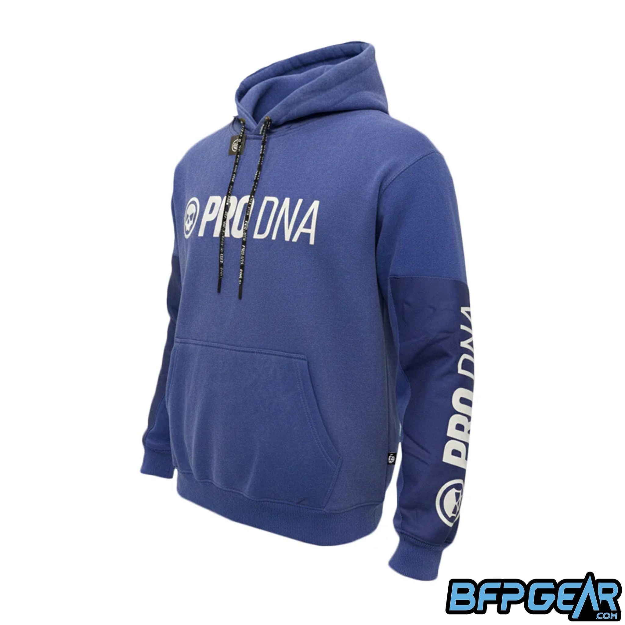 The Infamous Heavyweight Playing Hoodie in the Blue colorway.