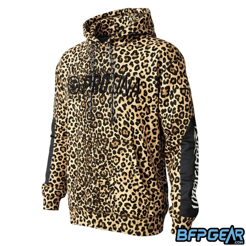 The Infamous Heavyweight Playing Hoodie in the Cheetah pattern.