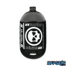 The Infamous Hyperlight bottle in 68ci, black and white skeleton air pattern.