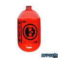 The Infamous Hyperlight bottle in 68ci, all red skeleton air pattern.