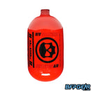 The Infamous Hyperlight bottle in 68ci, all red skeleton air pattern.